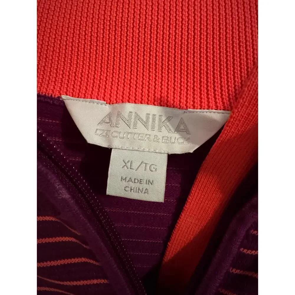 Annika Cutter & Buck Approach Technical Sweater Precision LAS00001 Purple XL
